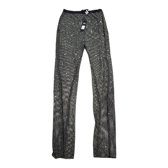 Fashion Nova fully covered rhinestone top and bottom set size L - Picture 3 of 8